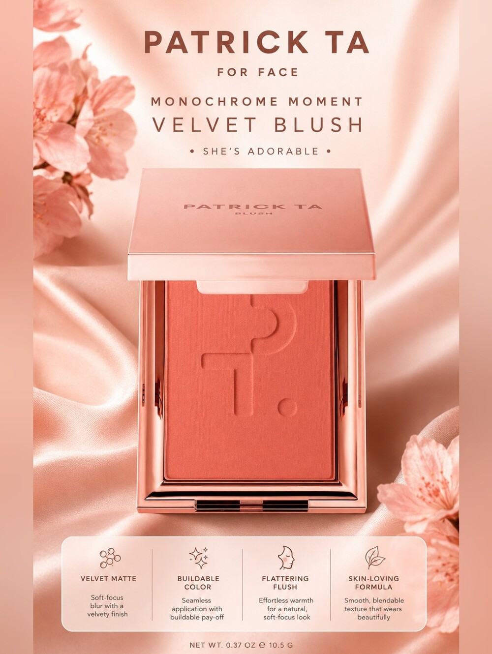 Patrick Ta Monochrome Moment Velvet Blush - She’s Adorable